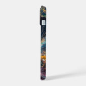 宇宙惑星スペースマルチカラーケース iPhone 15ケース (左側面)