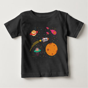宇宙惑星トドラーTシャツ ベビーTシャツ