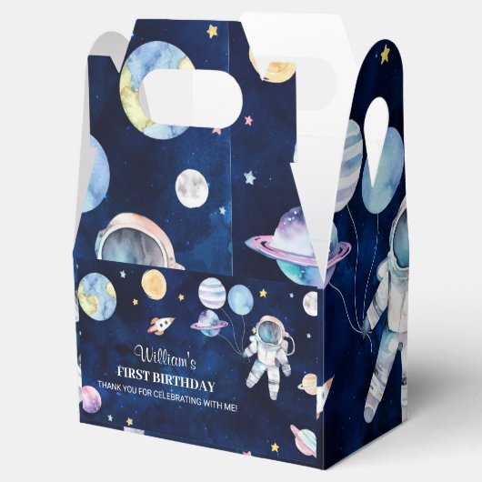 宇宙惑星バースデーパーティーお願いボックス フェイバーボックス (オープン)