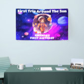 宇宙惑星ピンクガールファースト誕生日 横断幕 (トレードショー)