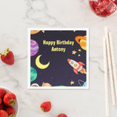 宇宙惑星ブルー スタンダードカクテルナプキン (インサイチュ)