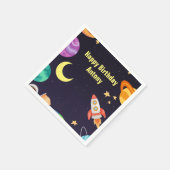 宇宙惑星ブルー スタンダードカクテルナプキン (角)