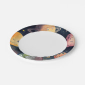 宇宙惑星ブルー ペーパープレート (アングル)