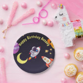 宇宙惑星ブルー ペーパープレート (パーティー)