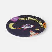 宇宙惑星ブルー ペーパープレート (アングル)