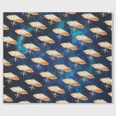 宇宙惑星ボーイファースト誕生日包装 ラッピングペーパー (フラット)