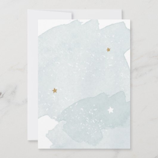 宇宙惑星ボーイファースト誕生日招待状 招待状 (裏面)