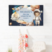 宇宙惑星ボーイファースト誕生日 横断幕 (インサイチュ)