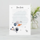 宇宙惑星ボーイ誕生日タイムカプセルカード カード (スタンド正面)