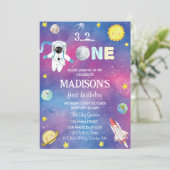 宇宙惑星ボーイ1歳の招待状 招待状 (スタンド正面)