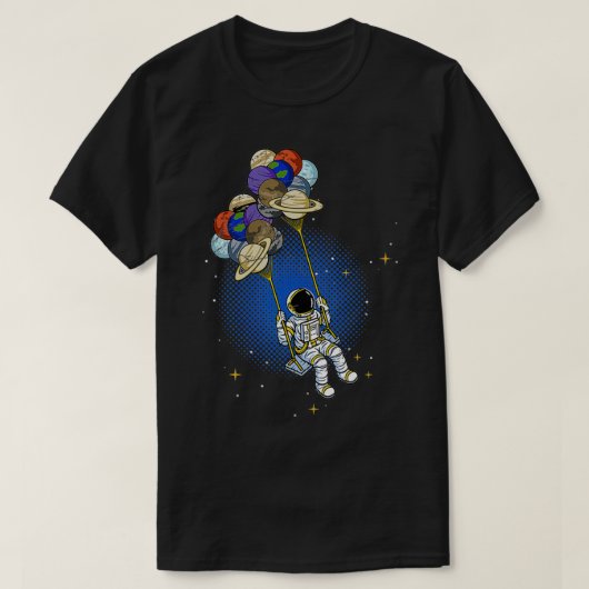 宇宙惑星ムーン天文学コスモナウギフトA Tシャツ (デザイン正面)