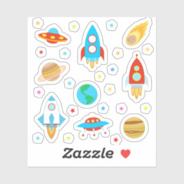 宇宙惑星ロケット彗星 シール