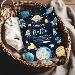 宇宙惑星ロケット海軍おむつラッフル エンクロージャーカード