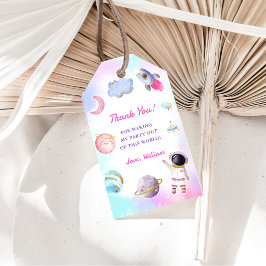 宇宙惑星ロケット船ありがとうギフトラベル ギフトタグ