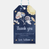 宇宙惑星ロケット船ありがとう ギフトタグ (正面)