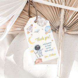 宇宙惑星ロケット船ありがとう ギフトタグ