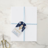 宇宙惑星ロケット船ありがとう ギフトタグ (より糸付き)