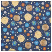 宇宙惑星太陽系 ファブリック (見本)