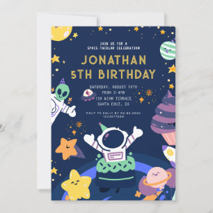 宇宙惑星宇宙宇宙結線誕生日 招待状