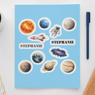 宇宙惑星宇宙飛行士のロケット名 シール