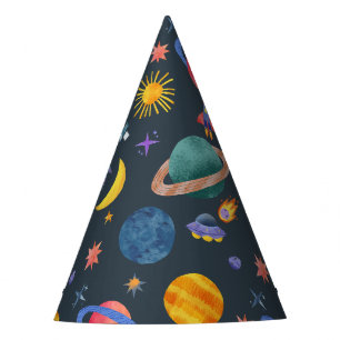 宇宙惑星宇宙飛行士ムーンスターズ誕生日 パーティーハット