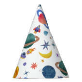 宇宙惑星宇宙飛行士ムーンスターズ誕生日 パーティーハット (右)