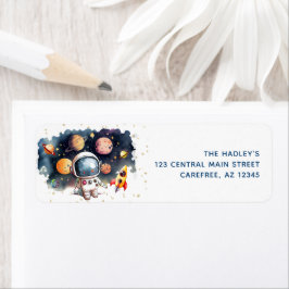 宇宙惑星宇宙飛行士差出人住所ラベル ラベル