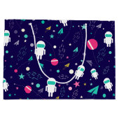 宇宙惑星宇宙飛行士 ラージペーパーバッグ (裏面)