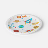 宇宙惑星星銀河系 ペーパープレート (アングル)