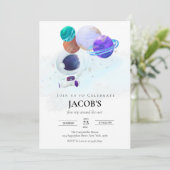 宇宙惑星第1誕生日招待状 招待状 (スタンド正面)