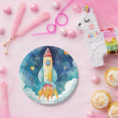 宇宙惑星第1誕生日 ペーパープレート (パーティー)