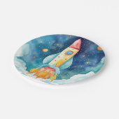 宇宙惑星第1誕生日 ペーパープレート (アングル)