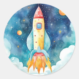 宇宙惑星第1誕生日 ラウンドシール
