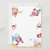 宇宙惑星第1誕生日 招待状 (裏面)