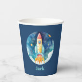 宇宙惑星第1誕生日 紙コップ (正面)