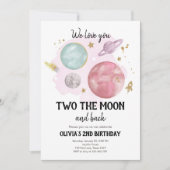 宇宙惑星第2誕生日招待状 招待状 (正面)