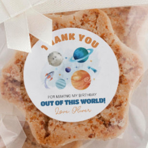 宇宙惑星誕生会 ラウンドシール