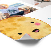 宇宙惑星誕生日写真マイルストーン記号 ポスター (角)