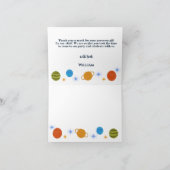 宇宙惑星銀河系スターズボーイギフト サンキューカード (内部)