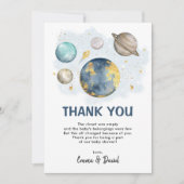 宇宙惑星銀河系ベビーシャワーありがとう (正面)