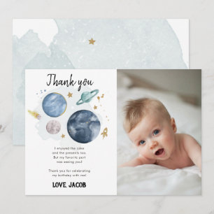 宇宙惑星銀河系少年サンキューカード 招待状