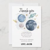 宇宙惑星銀河系少年サンキューカード 招待状 (正面)