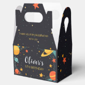 宇宙惑星銀河系誕生日の好意ボックス フェイバーボックス (オープン)