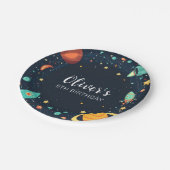 宇宙惑星銀河系誕生日 ペーパープレート (アングル)