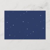 宇宙惑星銀河系赤ちゃんシャワーブックリクエスト エンクロージャーカード (裏面)