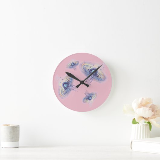 宇宙惑星 ラウンド壁時計 (ホーム)