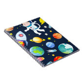 宇宙惑星・ロケット宇宙飛行士 ノートブック (右側)