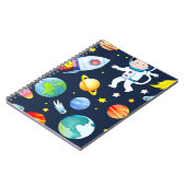 宇宙惑星・ロケット宇宙飛行士 ノートブック (左側)