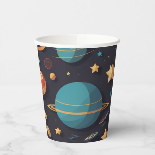 宇宙惑星 紙コップ (左)