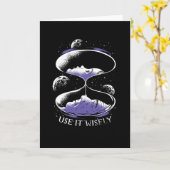 宇宙感動的砂時計ライフギフト カード (黄色い花)